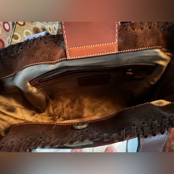 Coach 06 #9258 Soho Floral Suede Poppy Tote! - Picture 5 of 11